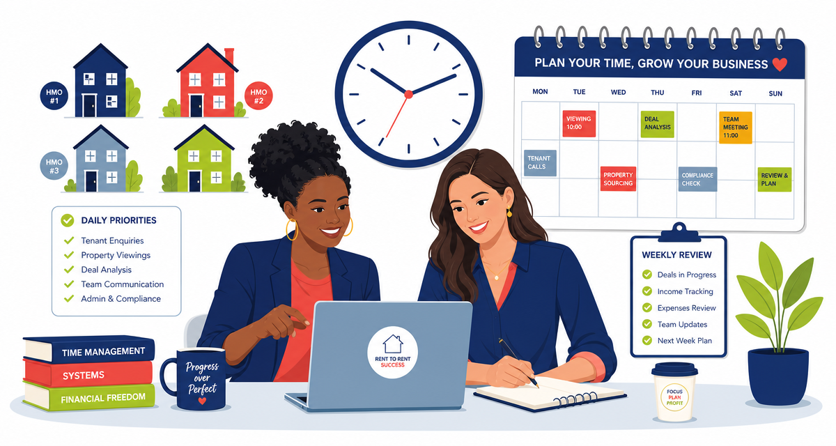 How much available time do you need to run a rent to rent business successfully?